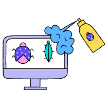 Fixing Bugs Illustration from Dhaka Set