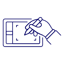 Drawing Tablet 1 Illustration from UX Line Set