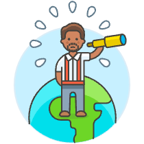 Lost In World 3 Illustration from UX Colors Set