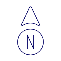 North Direction Illustration from UX Line Set