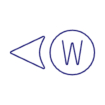 West Direction Illustration from UX Line Set