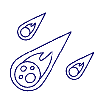 Meteor Disaster Illustration from UX Line Set