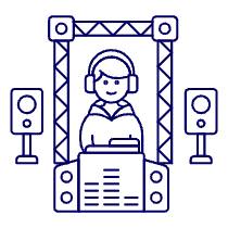 Dj Booth 1 Illustration from UX Line Set