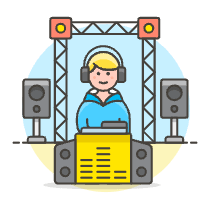 Dj Booth 1 Illustration from UX Colors Set