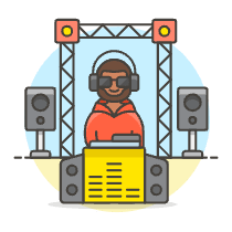 Dj Booth 3 Illustration from UX Colors Set
