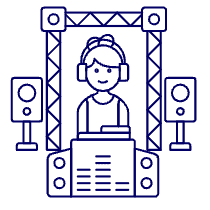 Dj Booth 4 Illustration from UX Line Set
