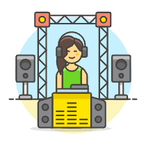 Dj Booth 5 Illustration from UX Colors Set