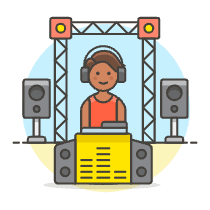Dj Booth 6 Illustration from UX Colors Set