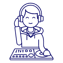 Dj Mix 1 Illustration from UX Line Set