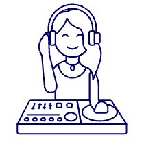 Dj Mix 4 Illustration from UX Line Set