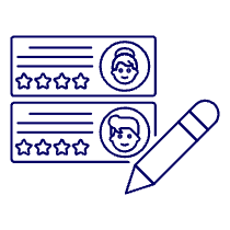 Comment Rating Illustration from UX Line Set