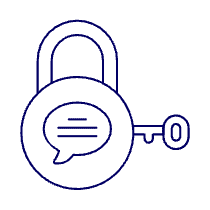 Padlock Bubble Illustration from UX Line Set