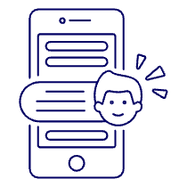 Phone Comment Text 1 Illustration from UX Line Set