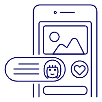 Phone Comment Image 1 4 Illustration from UX Line Set