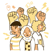 Black Lives Matter Illustration from Djakarta Set