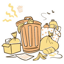 Garbage Illustration from Djakarta Set