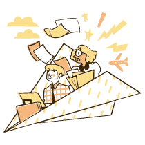 Business Trip Illustration from Djakarta Set