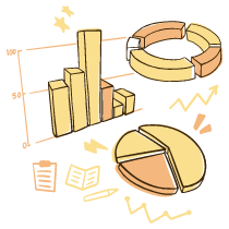 Charts Illustration from Djakarta Set