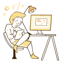 Designer Working 2 illustration - Free transparent PNG, SVG. No sign up needed.