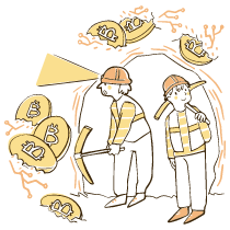 Bitcoin Mining 2 Illustration from Djakarta Set