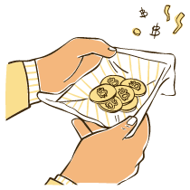 Cryprocurrency Wallet Safe Illustration from Djakarta Set