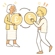 Currency Exchange 1 Illustration from Djakarta Set
