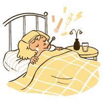 Being Sick Illustration from Djakarta Set