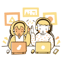 Playing Games Illustration from Djakarta Set