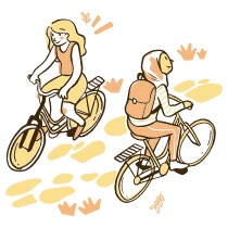Ride Bicycle Illustration from Djakarta Set