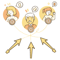 Marketing Target Illustration from Djakarta Set