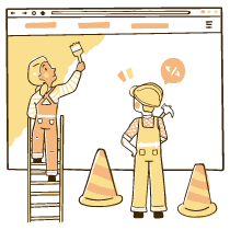 Page Under Construction Illustration from Djakarta Set