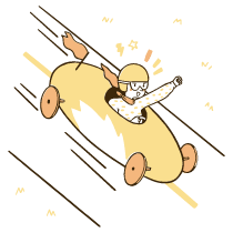 Speed Go Fast Illustration from Djakarta Set
