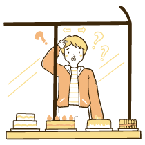 Customer Having Too Many Choices Illustration from Djakarta Set