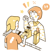 Using Discount Coupons Illustration from Djakarta Set
