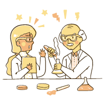 Lab Experiments Illustration from Djakarta Set