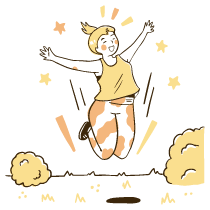 Being Happy Illustration from Djakarta Set