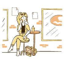 Urban Trendy People Illustration from Djakarta Set