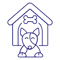Outdoor Dog House Illustration from UX Line Set