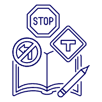 Traffic Lesson Illustration from UX Line Set
