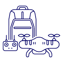 Drone Kit Illustration from UX Line Set