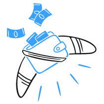 Cashback Illustration from Brooklyn Set