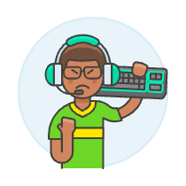 Player Fighting 9 Illustration from UX Colors Set