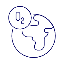 O 2 Planet Illustration from UX Line Set