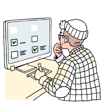 Education Online Exams Tests Illustration from Bruxelles Set