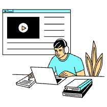 Education Online Learning Illustration from London Set