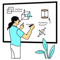 Education Teacher Presenting Illustration from London Set