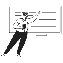 Teacher Presenting Illustration from Milano Set