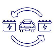 Battery Change Illustration from UX Line Set