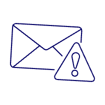 Mail Attention Illustration from UX Line Set