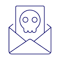 Skull Mail Illustration from UX Line Set